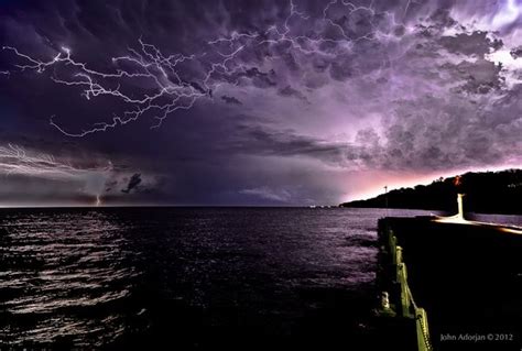 Lightning Over Lake Michigan With Images Lake Michigan Great