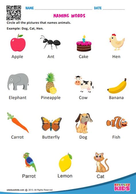 Definition of garden noun from the oxford advanced learner's dictionary. Printable naming words worksheets with noun of Animals ...