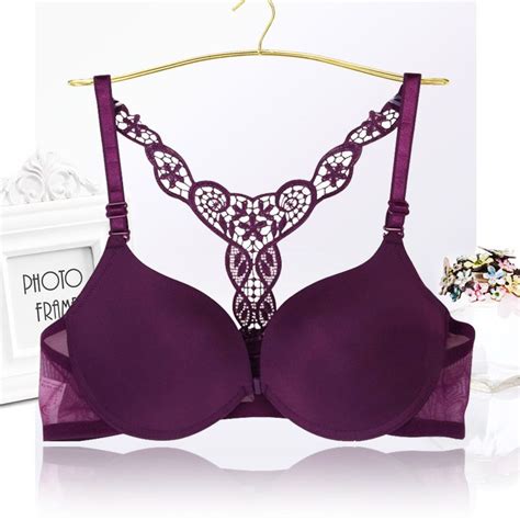 2020 Sexy Front Closure Smooth Bras Charming Lace Racer Back Racerback