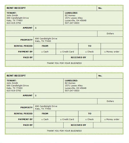 Maintenance bill format online housing society billing. Green Background Rent Receipt - Microsoft Word Template ...