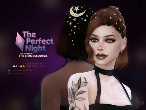 The Perfect Night Carly Hair Acc By Sugar Owl At Tsr Sims 4 Updates