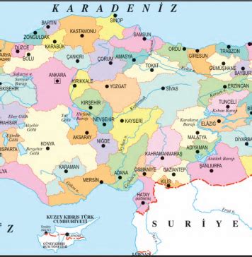 Detaylı Türkiye Haritaları Türkiye Haritası