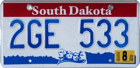 South Dakota Printable Temporary Plates