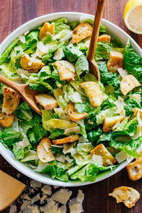 Caesar Salad with crisp homemade croutons and a light ...