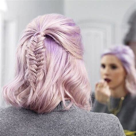 Fishtail braid for short hair. Short Hairstyles: 50 Ideas on How to Rock those Short ...