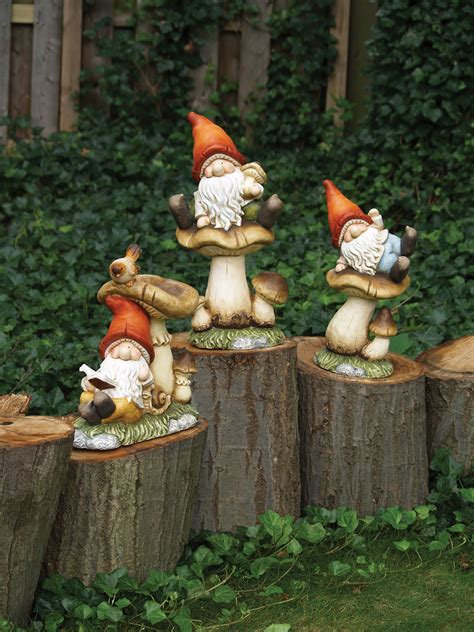 Whimsical Gnomes Set Of 3 Gnome Garden Gnomes Garden Decor Items