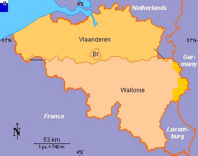 Get belgium maps for free. Clickable map of Belgium (Regions and Communities)