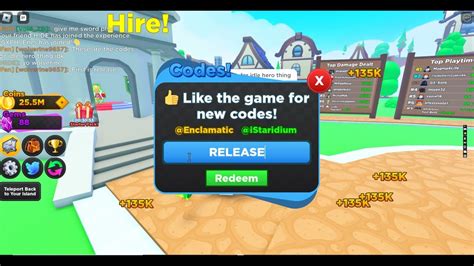 Idle Hero Simulator Codes Youtube