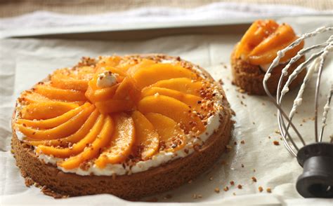 Tarte sablée breton mascarpone fouetté nectarines jaunes
