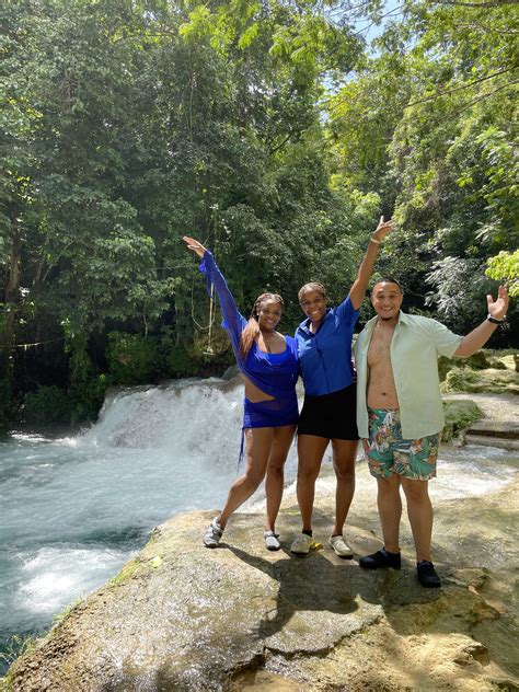 Waterfall Blue Hole Or Dunns River Fallls Amandas 876 Adventures