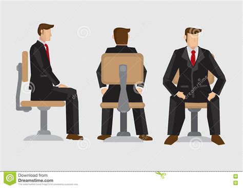 Businessman in Formal Suit Vector Illustration Stock Vector ...