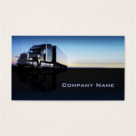 Truck transportation logistics business card cards. Truck - transportation & logistics business card | Zazzle.com