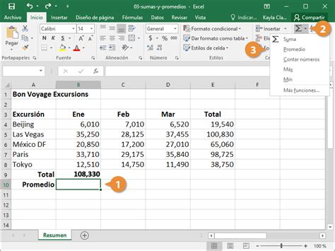 C Mo Hacer El Promedio En Excel Recursos Excel