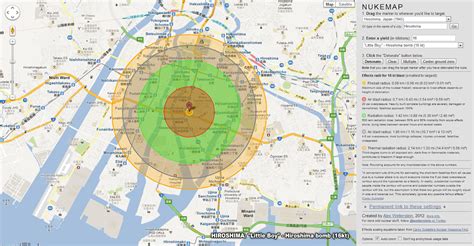 The tsar bomba, the king of bombs, or big ivan as the total destruction radius, superimposed on paris. DarkInc1: The Scale of Nuclear War - "Little Boy" and ...