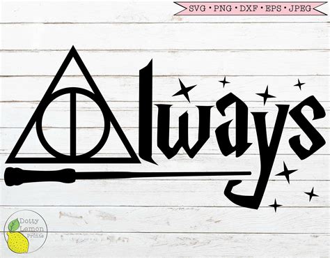 Harry Potter Svg Hogwarts Deathly Hallows Always Svg Wand Svg Harry