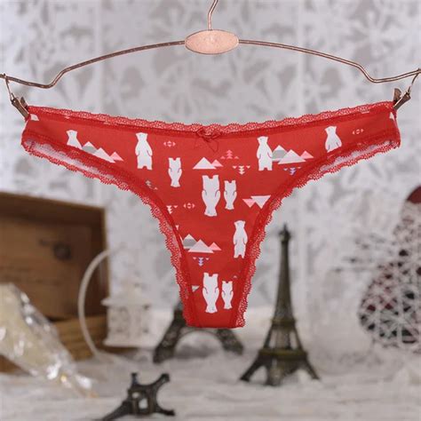 Womens Lovely Polka Dot G String Girls Seamless Low Rise Cotton Lace