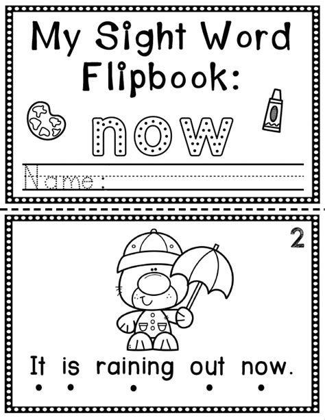 Sight Word Flip Book Flipbook Now Made By Teachers