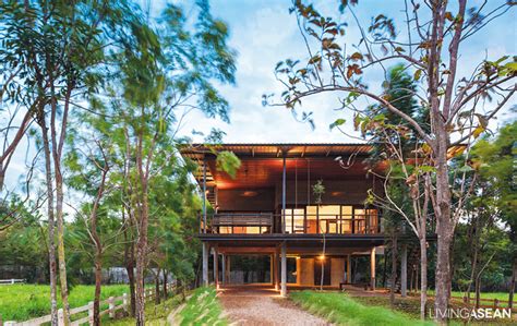 Modern House In A Forest Setting Living Asean