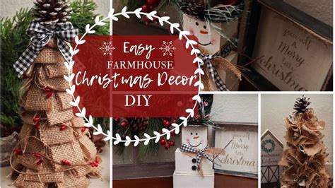 Easy Farmhouse Christmas Decor Diy Christmas Crafts 2019 Youtube