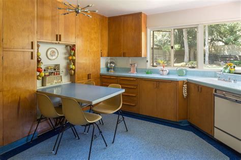 Flooring Vintage Kitchen Mid Century Modern Kitchen Retro Kitchen