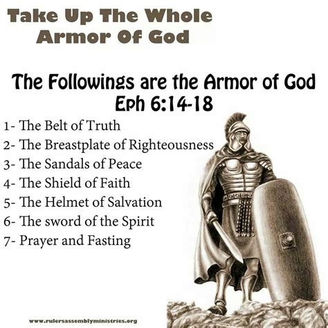 Ephesians 614 18 Armor Of God Spiritual Warfare Quotes Belt Of Truth