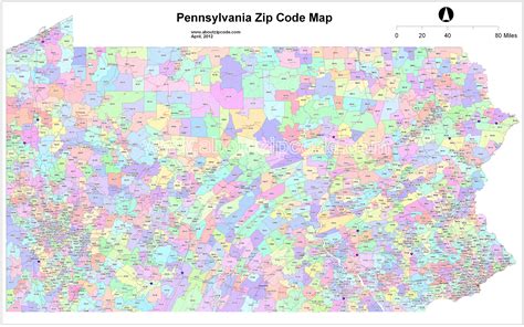 Zip Code Map İmages