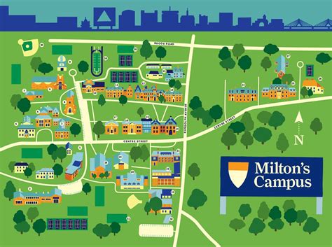 Milton Academy Campus Map Tourist Map Of English