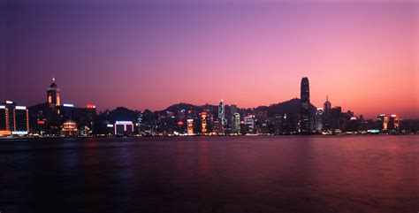 Free Stock Photo Of Beautiful Panoramic View Of Hong Kong Sunset