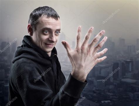 Man With Seven Fingers On Palm — Stock Photo © Nomadsoul1 70262909