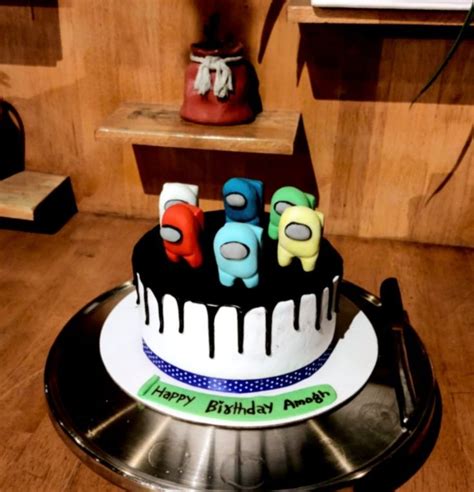 Making among us miniature diorama polymer clay tutorial. Among Us themed Cake | Birthday baking, Themed cakes ...