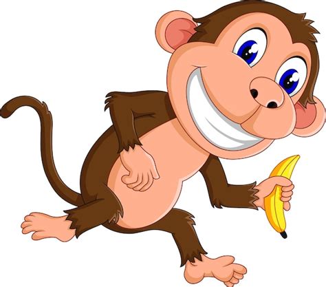 Premium Vector Funny Monkey Cartoon