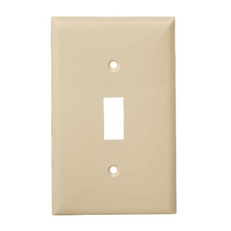 Enerlites Light Almond 1 Gang Toggle Switch Plastic Wall Plates