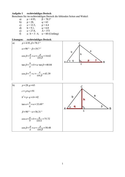 Rechtwinkliges dreieck einfach erklärt aufgaben mit lösungen zusammenfassung als pdf jetzt kostenlos dieses thema lernen! Rechtwinkliges dreieck winkel berechnen | Rechtwinkliges ...