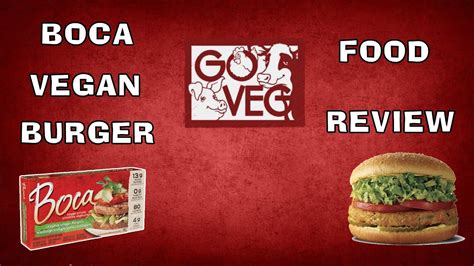 Boca Original Veggie Burger Vegan Food Review Youtube