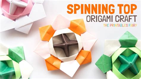 How To Make A Spinning Top Origami Youtube