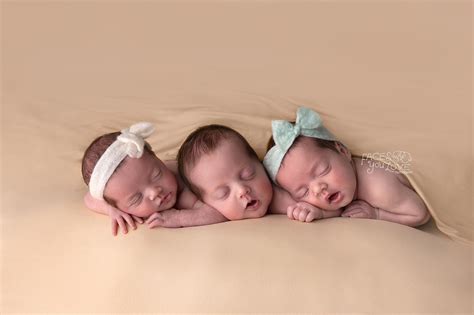 A Newborn Triplet Session Faces You Love Photography