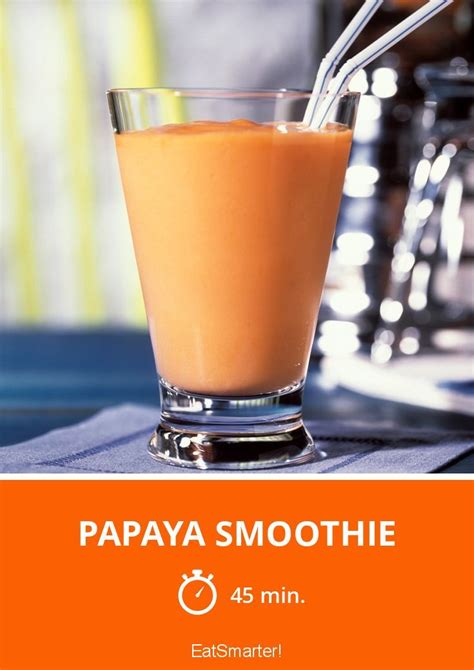 Papaya Smoothie Recipe Papaya Smoothie Smoothies Delicious