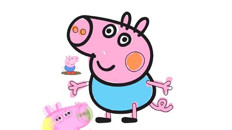 Aprendendo A Pintar O Jorge Peppa Pig 2018 Youtube