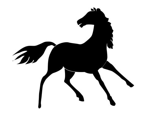Horse Wild Prancing Silhouette Free Stock Photo Public Domain Pictures