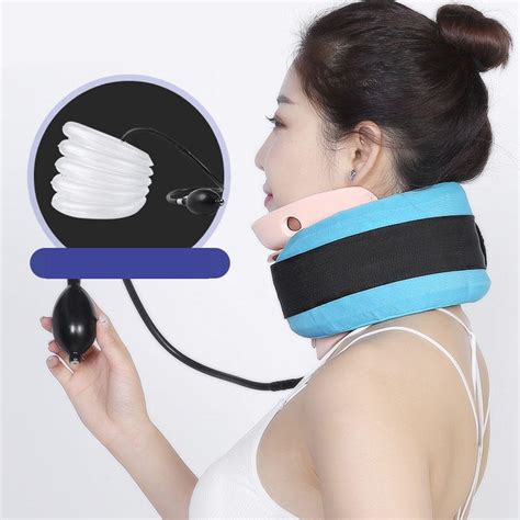 Inflatable Cervical Traction Device Portable Neck Shoulder Relief Brace