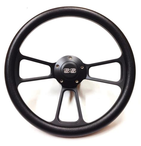 14 Forever Sharp Black Billet Aluminum Steering Wheel W Engraved Ss