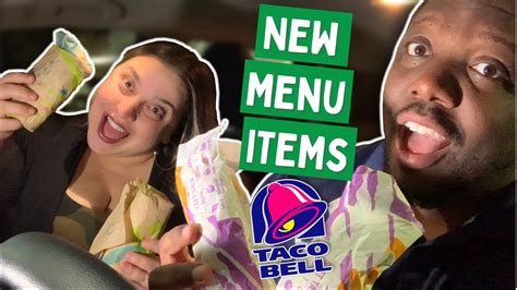 Trying Brand New Taco Bell Items Taste Test Youtube