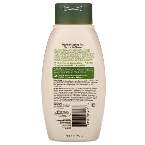 Aveeno Active Naturals Daily Moisturizing Body Wash 12 Fl Oz 354 Ml