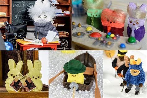 Peeps Show 2016 The Top 5 Finalists Of This Years Peeps Diorama Contest Diorama Peeps Peep
