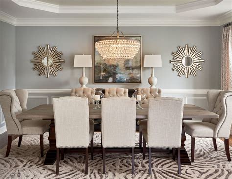 Dining Room Mirror Decorating Ideas Dining Room Transitional With