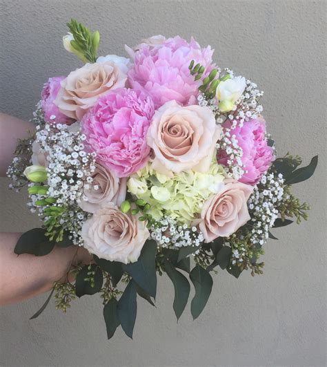 Peony And Hydrangea Bridal Bouquet In San Jose Ca Valley Florist