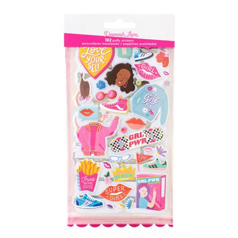 Damask Love Fashion It Yourself Collection Puffy Stickers Grl Pwr