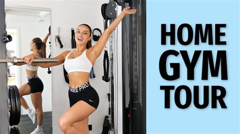 Upper Body Workout Home Gym Tour Krissy Cela Youtube
