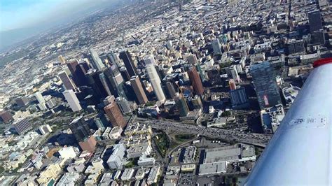 Scenic Aerial View Of Downtown Los Angeles From Small