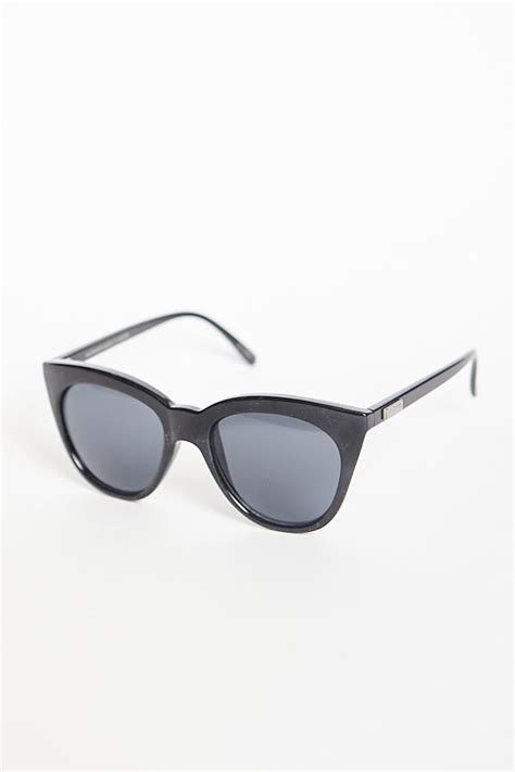 Le Specs Halfmoon Magic Sunglasses Black P A R C Le Specs Le
